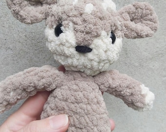 Handmade Fora Fawn Stuffed Animal Plushie - Baby Sand