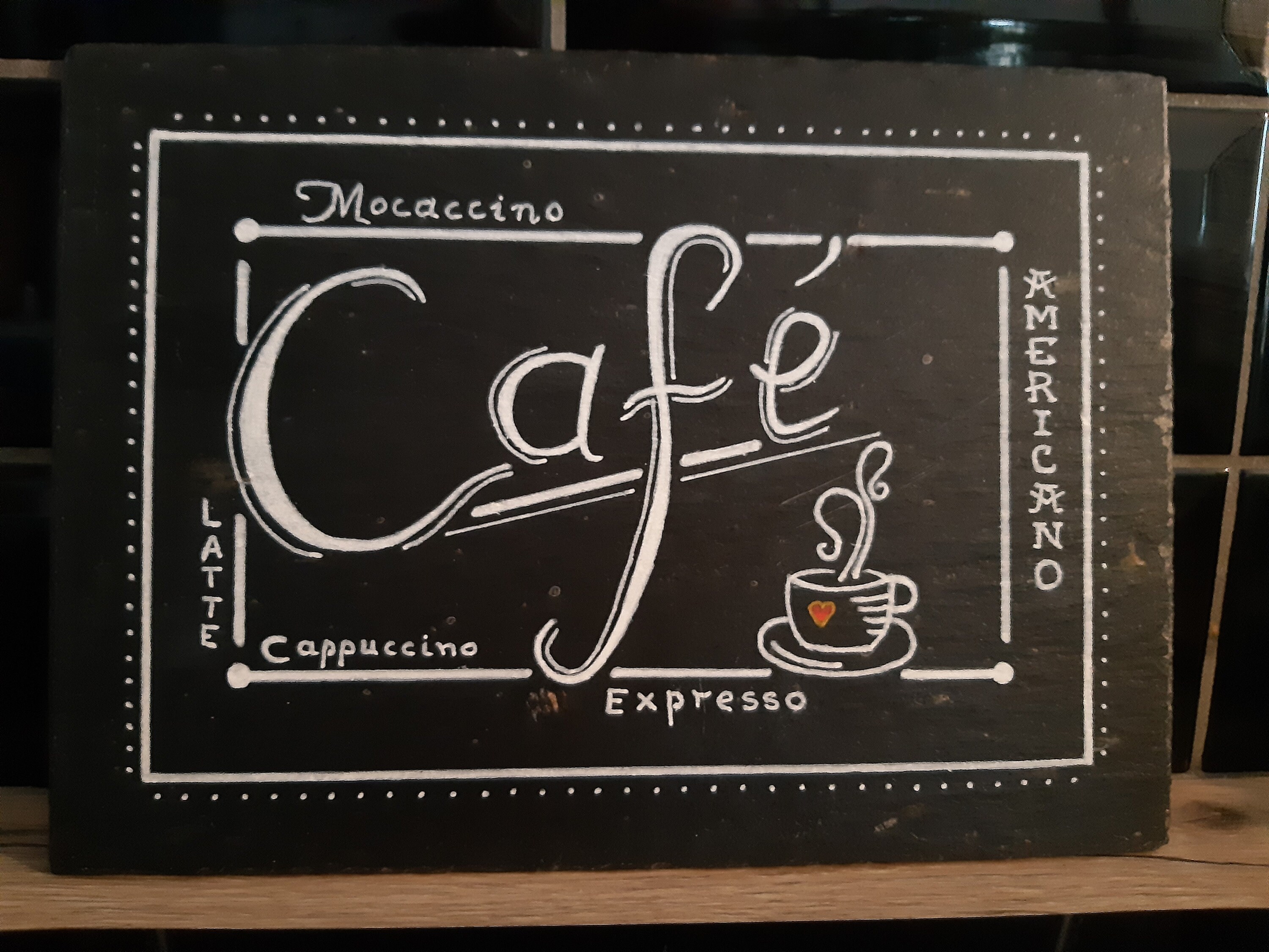 Ardoise Murale Peinte à La Main