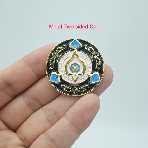 Aventurine Metal Badge, Aventurine's Token, Metal Tokens, Metal Brooch, Honkai Star Rail Cosplay Props, Aventurine Token Keychain/Necklace