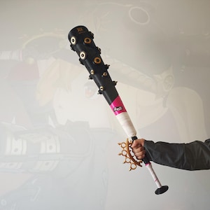 Bate de béisbol de Lucy Cosplay, inspirado en Zenless Zone Zero, impresión 3D, 90 cm/35 pulgadas, arma de cosplay de Luciana Auxesis Theodoro de Montefio