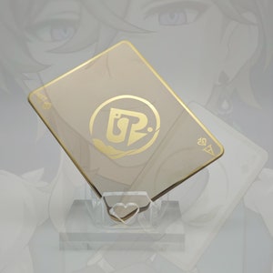 Aventurin-Metallspielkarte, Aventurin-A-Spielkarte, Honkai-Star-Rail-Cosplay-Requisite, Honkai-Star-Rail-Metallkarte