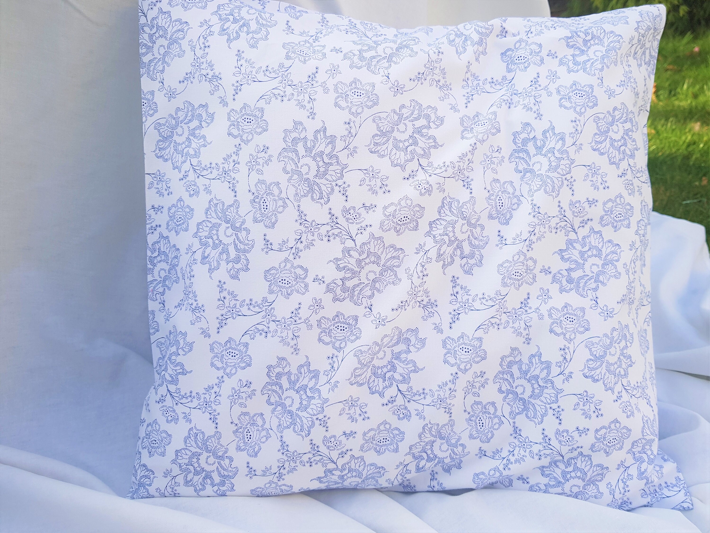 Housse de Coussin Vendue Seule Decorative Bleu Ciel