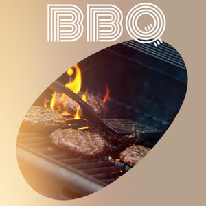 BBQ Party & Barbecue Birthday Evite invitation