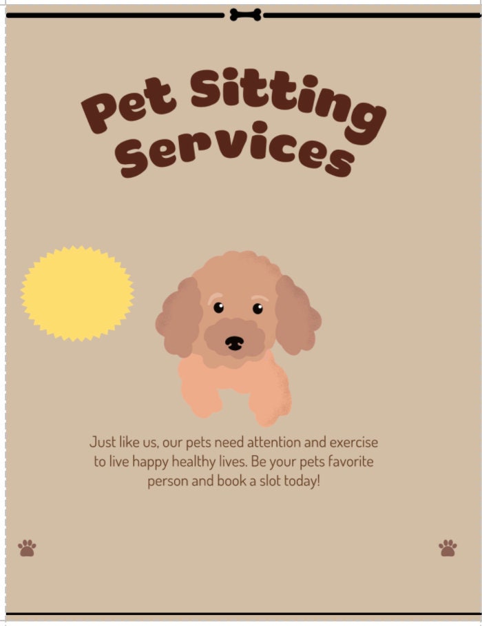 dog-sitter-flyer-dog-walker-flyer-custom-flyer-pet-walker-flyer-editable-flyer-diy-template-business-marketing-dog-sitter-dog-walker-etsy