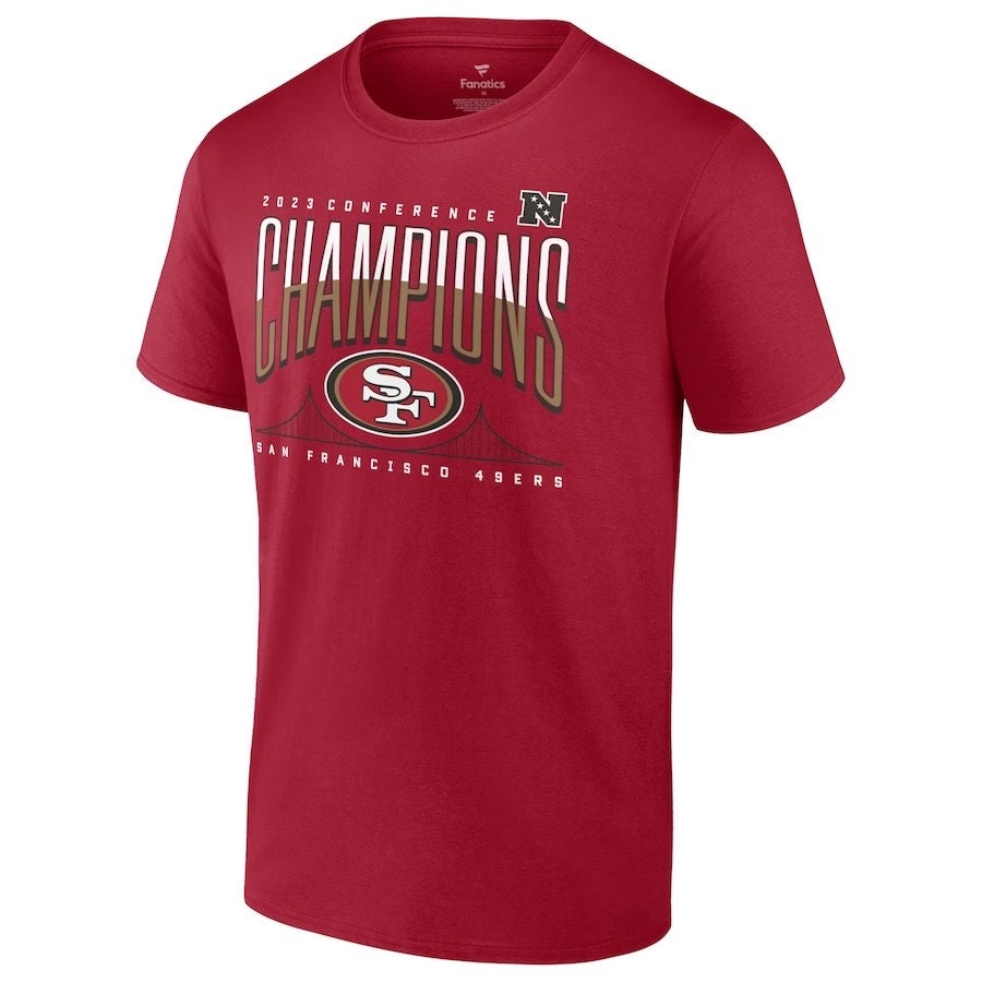 サンフランシスコ49ers 2023年カンファレンスチャンピオンTシャツ San Francisco 49ers Fanatics Branded 2023 NFC Champions Hometown