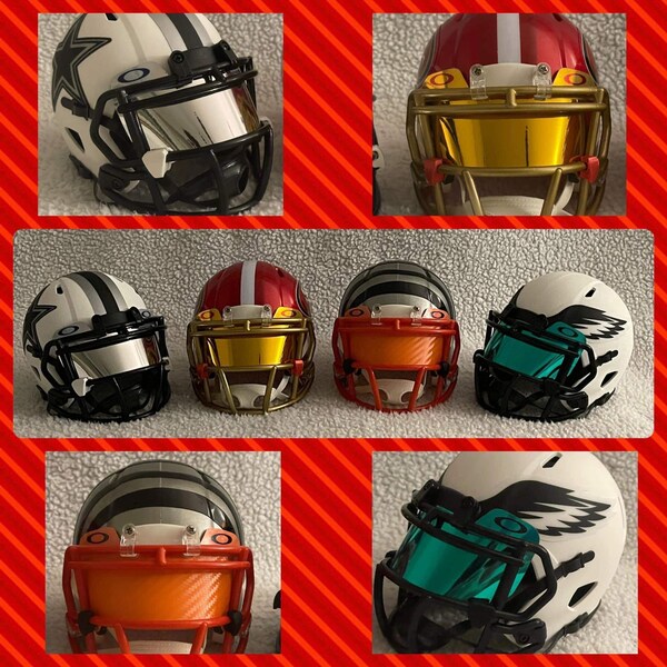 Custom Football Visor Tabs Etsy