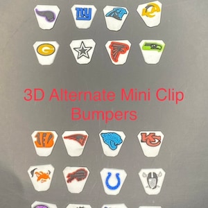 3D Alternate Mini Helmet Visor Clip Bumper Set