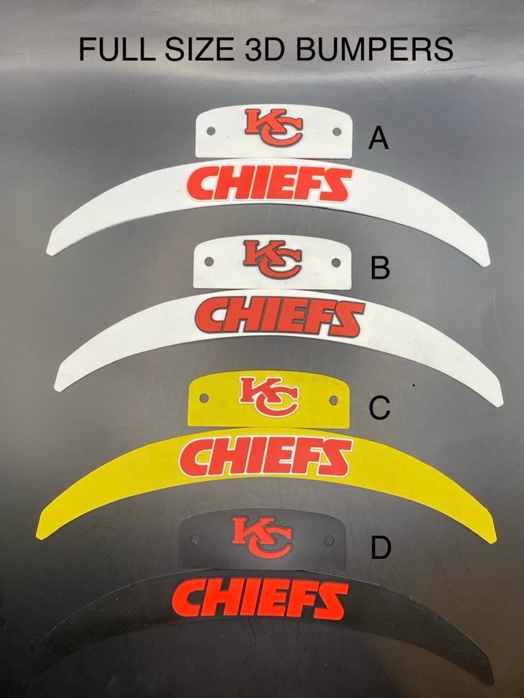 Kansas City Chiefs NFL Football Helmet Logo Car Bumper Sticker - 3'', 5''  or 6