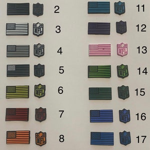 3D Mini Helmet Flag and Shield Bumper Set