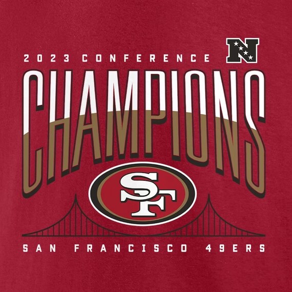 サンフランシスコ49ers 2023年カンファレンスチャンピオンTシャツ San Francisco 49ers Fanatics Branded 2023 NFC Champions Hometown
