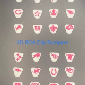 3D BCA Mini Helmet Visor Clip Bumper Set