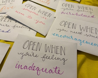 Set of 12 "Open When" Cards (Explicit)