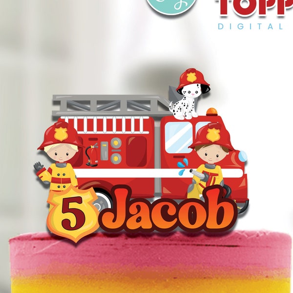 Fireman Cake Topper Etsy