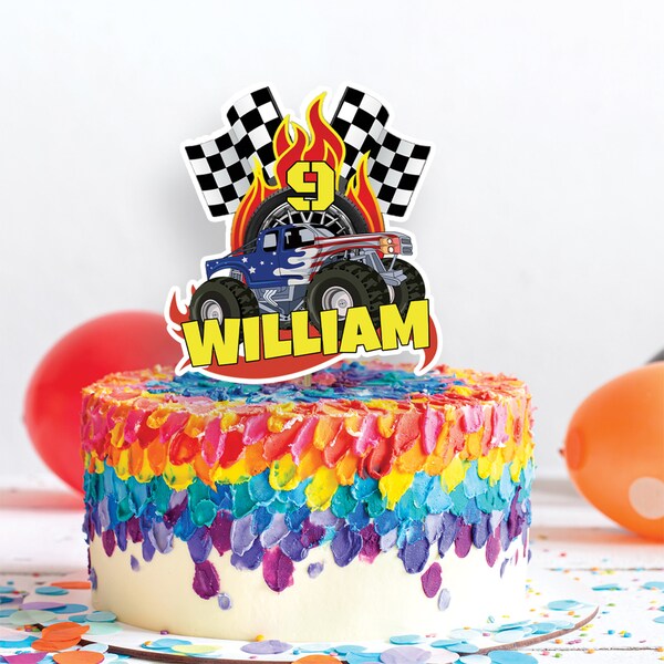 Monster Truck Cake Topper - Etsy