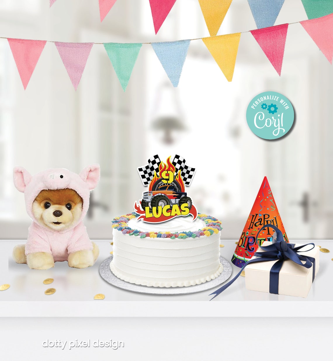 Monster Truck Cake Topper Monster Jam Cake Topper - Etsy
