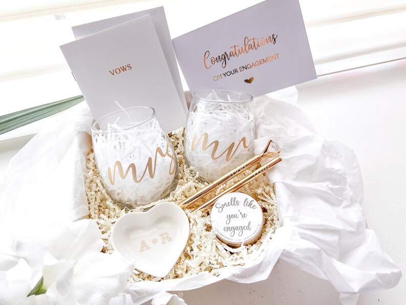 Engagement Gift Box for Couple Engagement Gift Basket for Etsy