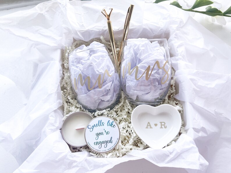 Engagement Gift Box for Couple Engagement Gift Basket for Etsy