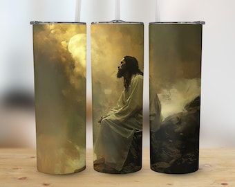 Christian 20 oz Skinny Tumbler Sublimation Design, Straight & Tapered Wrap, Tumbler Wrap, Tumbler Png, Instant Download