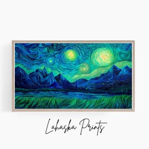 Frame TV Art | Starry Nights Inspired Painting| Starry Nights Inspired Painting for Frame TV | Downloadable TV Art