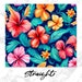 Hibiscus Hawaiian Flower Print Door Mat main image 1