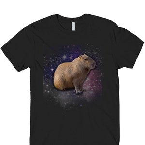 Capybara Space T-Shirt, Funny Unisex Graphic Tee
