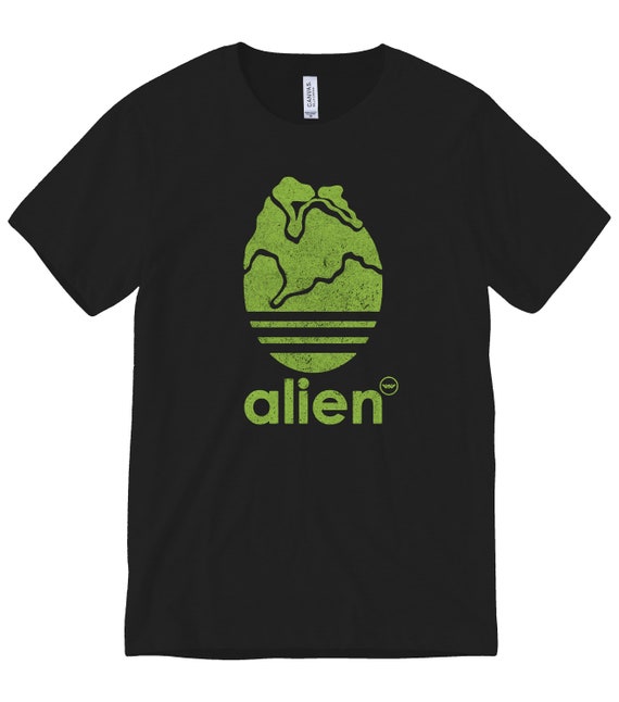 Alien Xenomorph Facehugger Egg T Shirt Vintage Green Sports