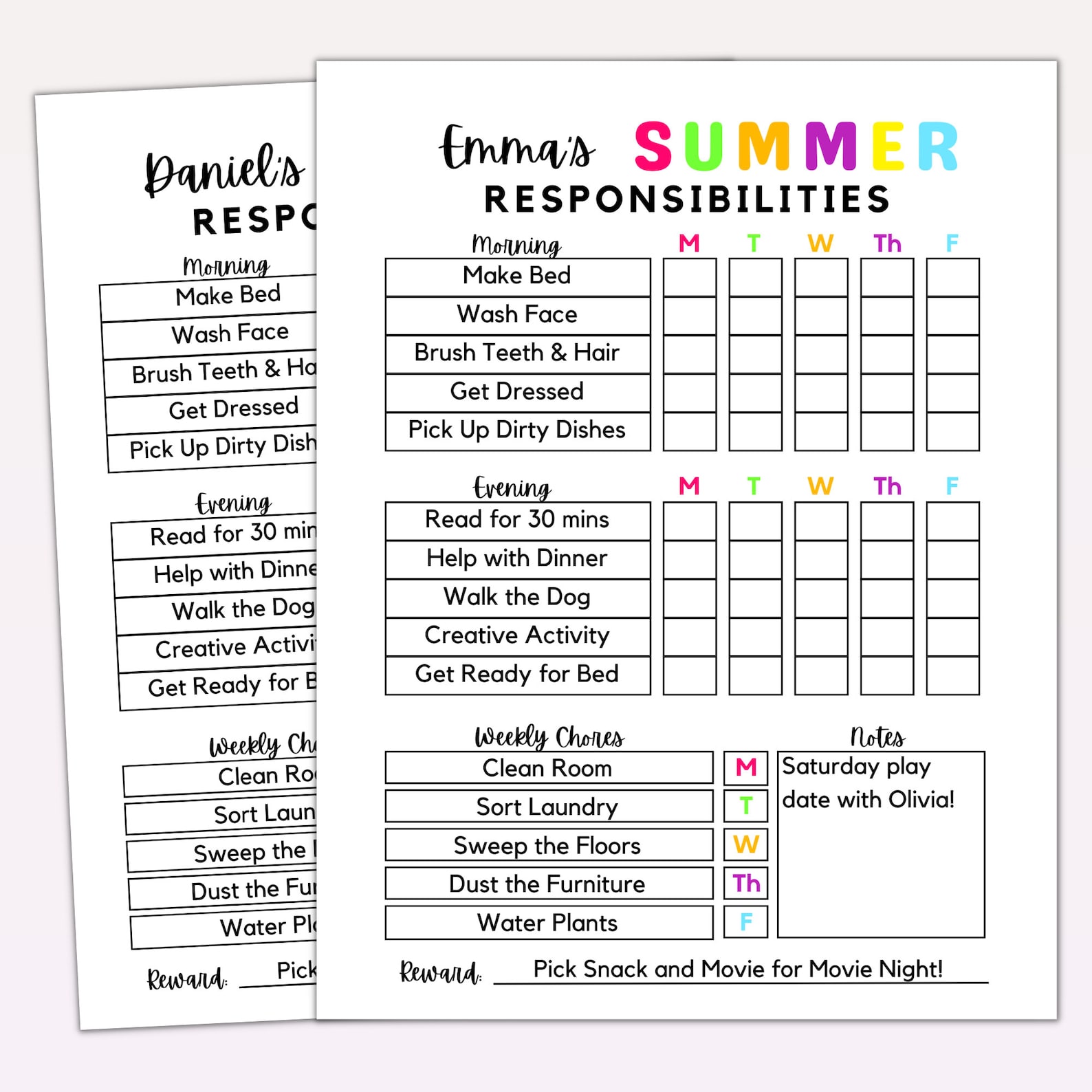 editable-chore-chart-for-kids-printable-chore-chart-daily-etsy