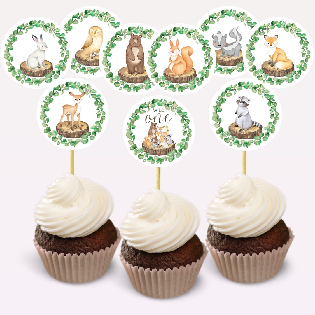 Creative Party Striscione Compleanno Wild One Woodland, 2,4 M Con Animali Del Bosco E Gagliardetti, Multicolore - 2