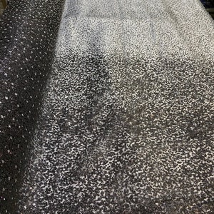 Gradient Black and Silver Glitter Print Black Tulle Fabric,Double Glitter Print Tulle Fabric.Bridesmaid,Graduation,Prom,Evening Dress Tulle.