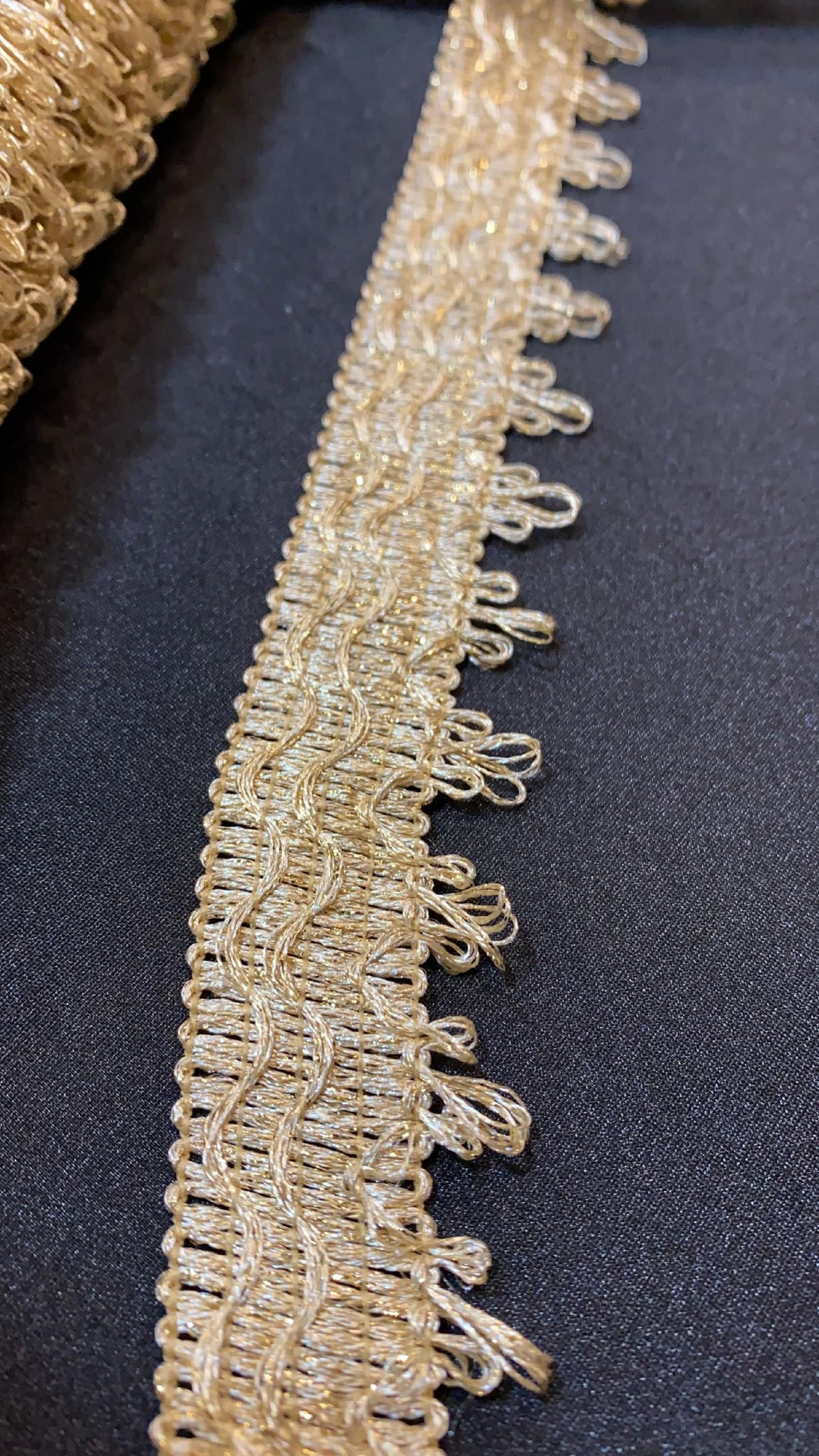 Golden Braid Stripe,gold Trim by the Yard. for Sewing, Costumes, Crafts,  Home Textile and Dress Accessory 