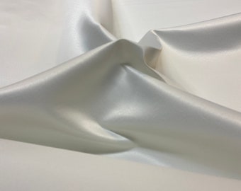 Elegant Off-White Satin Fabric.Apparel Fabric. For Wedding Dress,Graduation Attire, Bridesmaid Dress,Evening Dress,Nightgown Fabric,