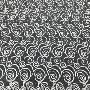 Tela de malla con patrón de ondas, tela de tul para novia con bordado de ondas, cortada a medida. Tela para disfraces, vestidos, decoración del hogar, caminos de mesa y cortinas.