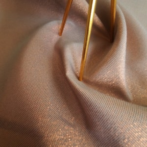 Copper Woven Sewing Fabric,Shiny Magical Fabric by Yard,Evening,Wedding Dress, Engagement,Graduation,Bridesmaid Dress,Ball Gown