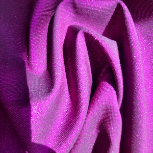 Sparkling Fuchsia Lurex Fabric for Special Occasions - Perfect for Weddings and Graduations.Shiny Magical Sewing Fabric