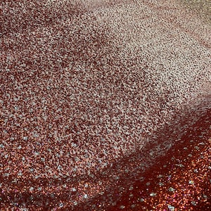 Gradient Red and Silver Glitter Red Tulle Fabric,Double Glitter Print Tulle Fabric by yard.Wedding,Graduation,Evening Dress Tulle.