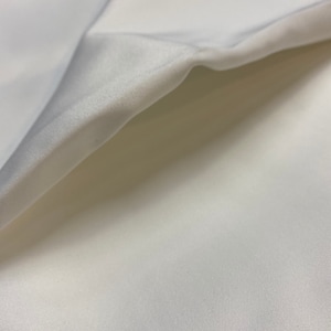 1.28 Meters Off White Shiny Satin Fabric. Bridal skirt, Party Decor, Table runner, Wedding dress fabric.  1.40 Yards