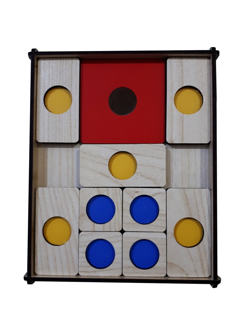 Livart Klotski Puzzle the Escape Sliding Block Puzzle Etsy