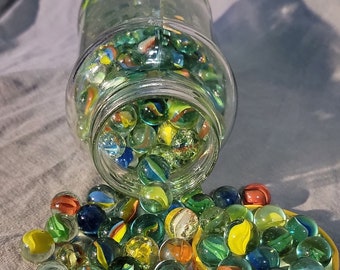 Sling Shot Ammo Size is Approximately 5/8 Tuzech 200 Marbles Cats Eyes Toys Stress Releiver Squishy Glass Marble 