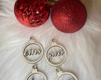 Advent wreath numbers 1-4/ various shapes Advent candles/ Christmas/ decoration