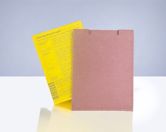 Vaccination certificate cover for people to insert, made of felt for self-decoration /blank/ (for embroidery, plotting, sublimation)