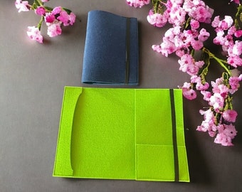 Felt cover DIN A4 for notebooks/calendars/pads/documents, felt folder blank