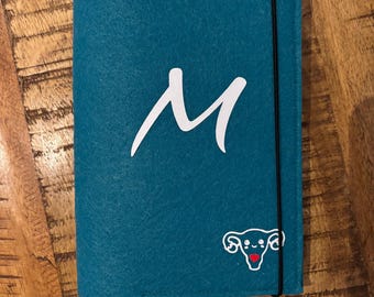Personalized felt cancer therapy passport holder – foldable – chemo cover – oncology gift