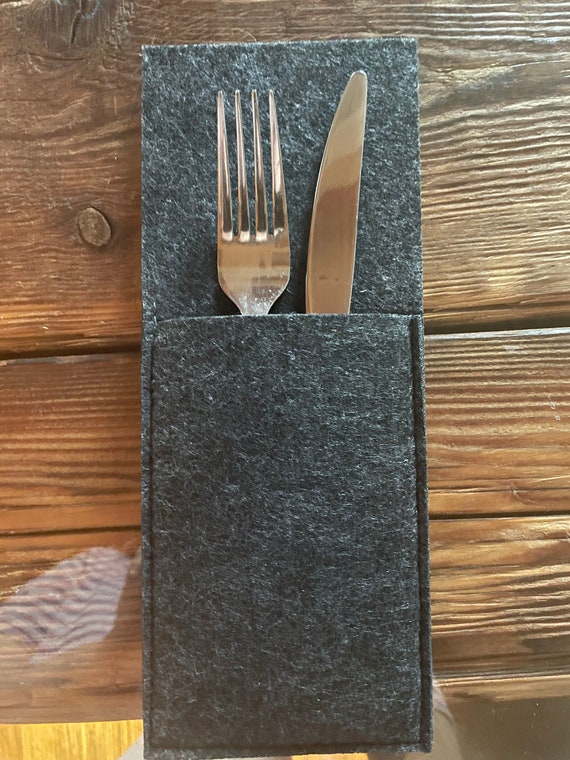 Home & Living Kitchen & Dining Cutlery bag made of felt Dining