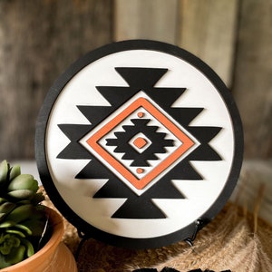 Aztec-Tribal-Southwest Wood Sign
