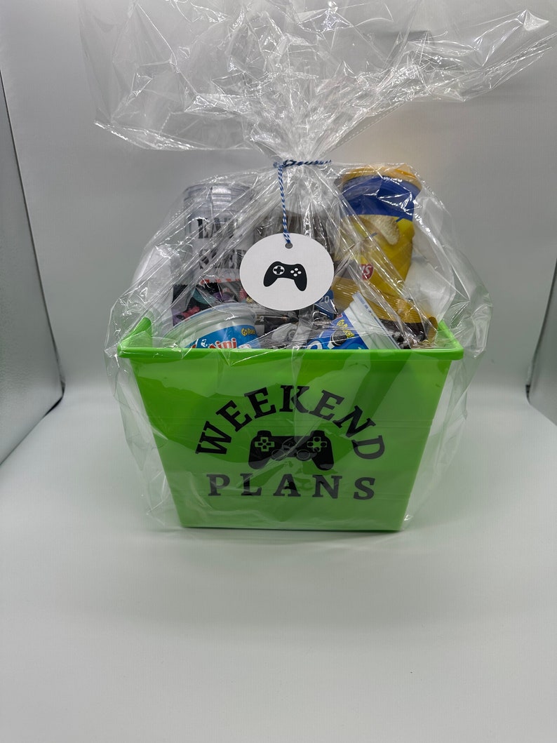 Personalized Gamer Gift Basket With Gift Card Insulated Etsy