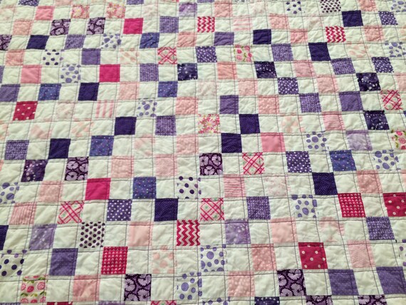 Custom Made Postage Stamp Quilt Etsy