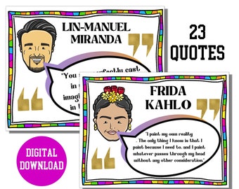 Inspirerende citaten Hispanic Heritage Month | Prikbordenset Hispanic Icons Classroom - 23 inspirerende posters - Hispanic Heroes