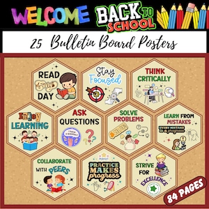 Printable Back To School Affirmation Bulletin Board Posters |Positive Classroom Decor |Motivational Wall Art for Students |Teacher Resources