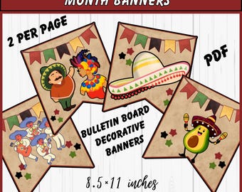 Hispanic Heritage Month Flaggen-Banner - 5.3 M Lange Wimpelkette Mit 22 Flaggen Spanischsprachiger Länder