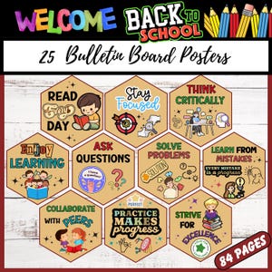 Printable Back To School Affirmation Bulletin Board Posters |Positive Classroom Decor |Motivational Wall Art for Students |Teacher Resources